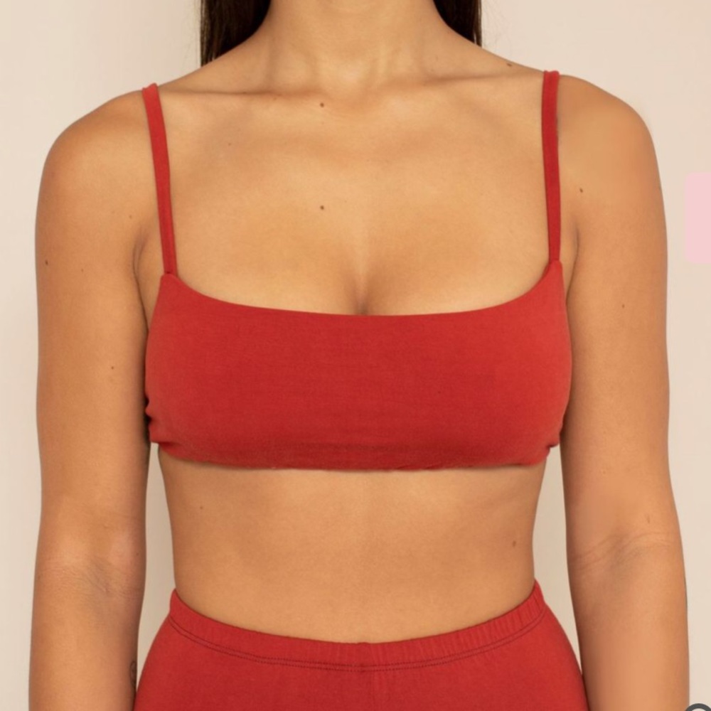 SOLD - Leo High cut bra in cherry